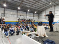 El intendente municipal Norberto Villordo, participó de la Charla para Jóvenes, 14-2, a cargo del Padre Luis Zazano en el Polideportivo Municipal